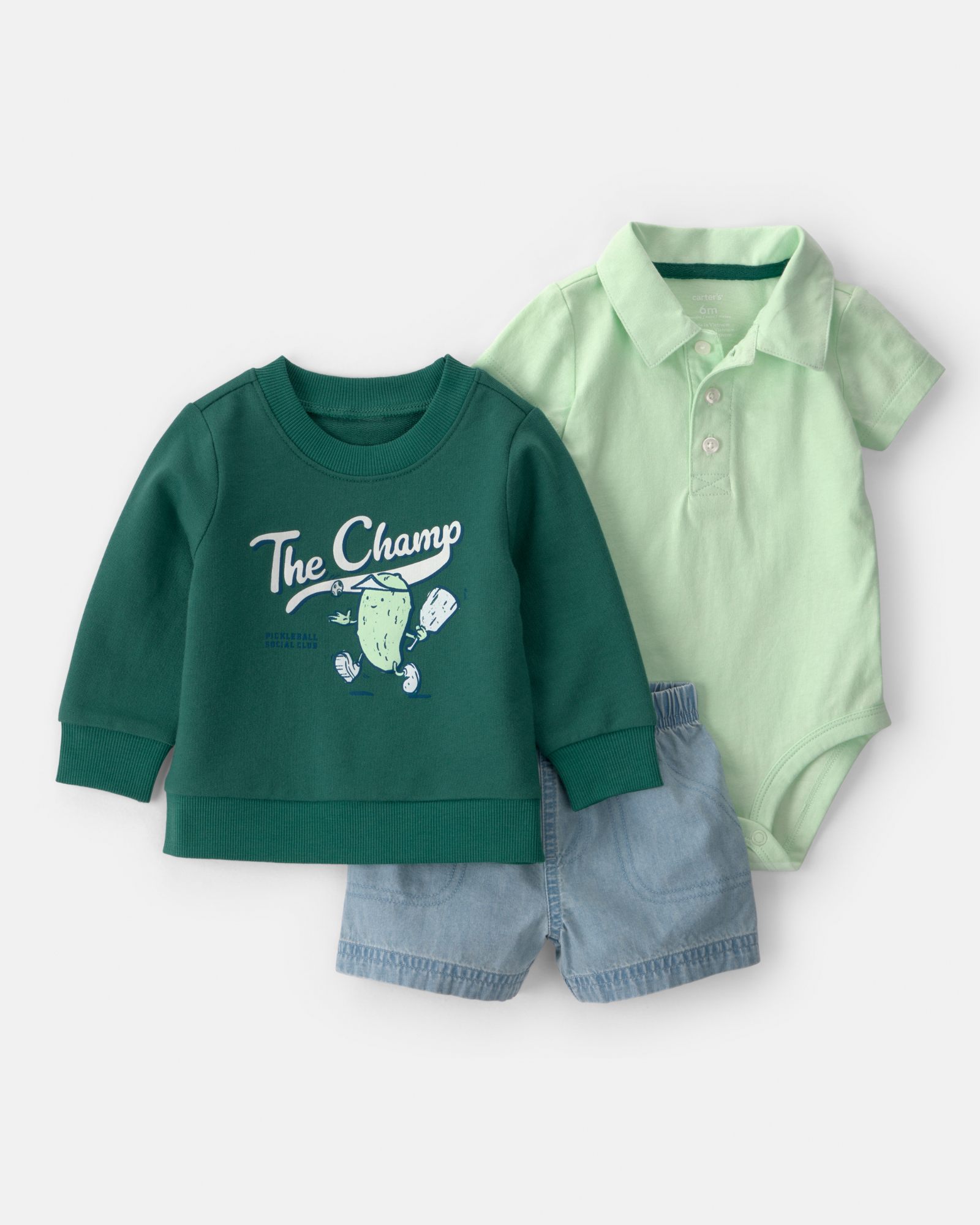 Conjunto De 3 Prendas - 3m - BEBÉ NIÑO - Carter