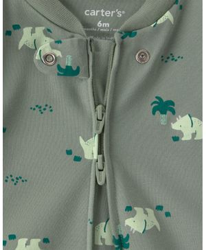 Mameluco 100% Algodón Cierre Doble Y Dinosaurios Carter's