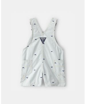 Overol Corto A Rayas Con Ballenas Oshkosh B'Gosh